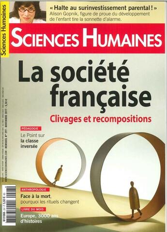 Couverture du livre « Sciences humaines n 297 la societe francaise novembre 2017 » de  aux éditions Sciences Humaines