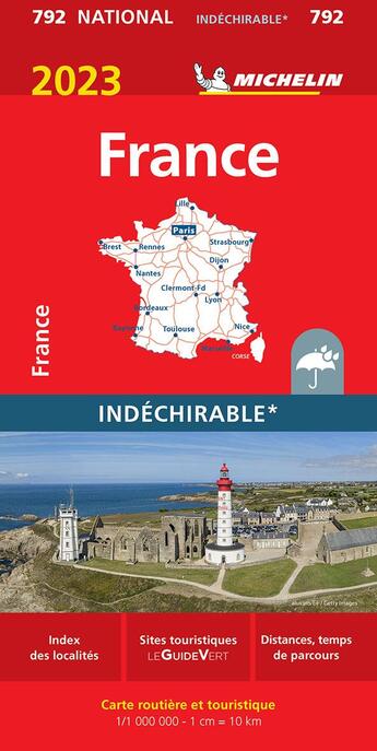 Couverture du livre « France : indéchirable (édition 2023) » de Collectif Michelin aux éditions Michelin