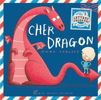 Couverture du livre « Cher dragon » de Emma Yarlett aux éditions Albin Michel Jeunesse