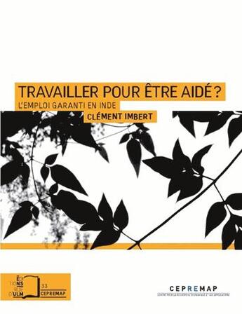 Couverture du livre « Travailler pour être aidé ? » de Clement Imbert aux éditions Rue D'ulm