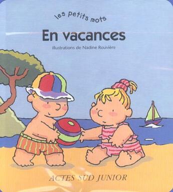 Couverture du livre « En vacances » de Sarah/Rouviere aux éditions Actes Sud