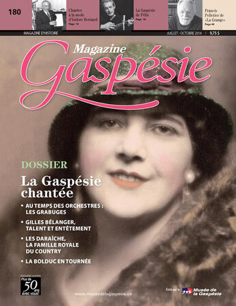 Couverture du livre « Magazine Gaspésie. Vol. 51 No. 2, Juillet-Octobre 2014 » de Jean-Marie Fallu et Madeleine Bernard et Reine Degarie et Devoe Emilie et Maurice Joncas et Raymond Fallu et Pierre Michaud et Jean-M aux éditions Musee De La Gaspesie