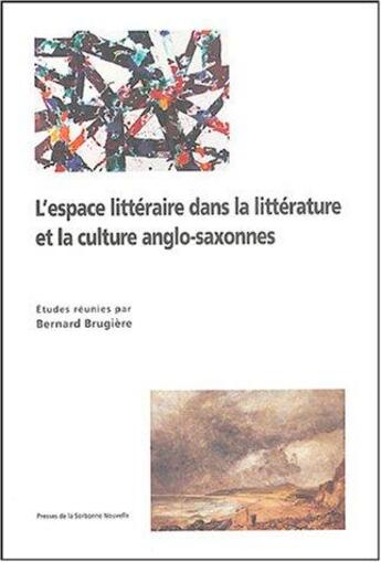 Couverture du livre « Espace Litteraire Dans La Litt Et La Culture Anglo-Saxonne » de Brugiere aux éditions Presses De La Sorbonne Nouvelle