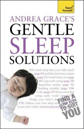 Couverture du livre « Andrea Grace's Gentle Sleep Solutions: Teach Yourself » de Grace Andrea aux éditions Hodder Education Digital