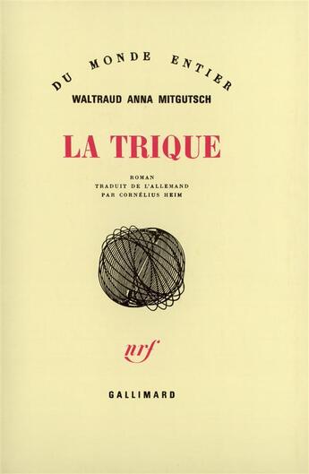 Couverture du livre « La Trique » de Mitgutsch W A aux éditions Gallimard