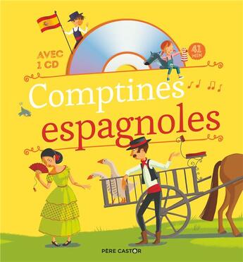 Couverture du livre « Chansons et comptines - comptines espagnoles » de Madeleine Brunelet aux éditions Pere Castor