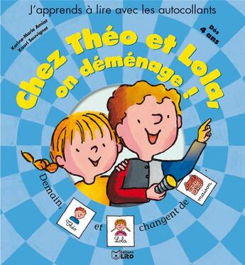 Couverture du livre « Chez theo et lola on demenage ! » de Souvignet/Amiot aux éditions Lito