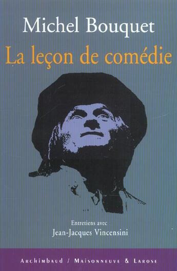 Couverture du livre « La Lecon De Comedie Ned » de Bouquet M aux éditions Maisonneuve Larose