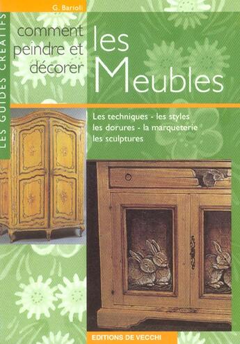 Couverture du livre « Comment peindre et decorer les meubles » de C Barioli aux éditions De Vecchi