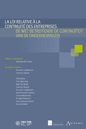 Couverture du livre « La loi relative à la continuité des entreprises » de  aux éditions Anthemis