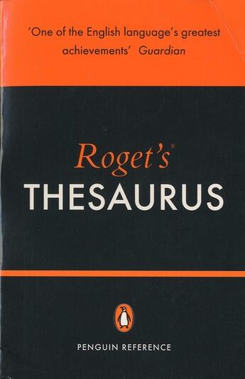 Couverture du livre « Roget's thesaurus of english words and phrases » de George Davidson aux éditions Penguin Books Uk