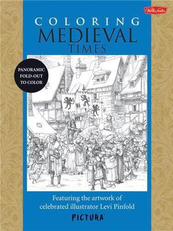 Couverture du livre « Coloring medieval times » de Pinfold aux éditions Rockport