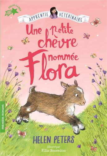 Couverture du livre « Jasmine, l'apprentie vétérinaire Tome 5 : une petite chèvre nommée Flora » de Helen Peters et Ellie Snowdon aux éditions Gallimard-jeunesse