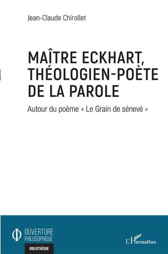 Couverture du livre « Maître Eckhart, théologien-poète de la parole : autour du poème 