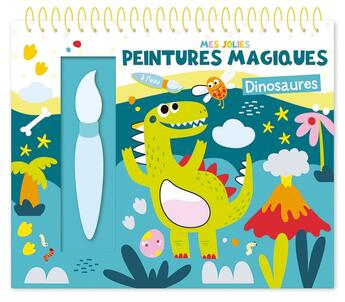 Couverture du livre « Mes jolies peintures magiques : dinosaures » de  aux éditions 1 2 3 Soleil