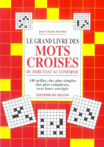 Couverture du livre « Grand livre des mots croises (le) » de Barthel aux éditions De Vecchi