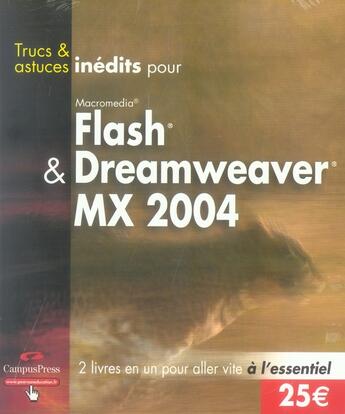 Couverture du livre « Trucs et astuces inédits pour flash et dreamweaver mx 2004 » de  aux éditions Pearson