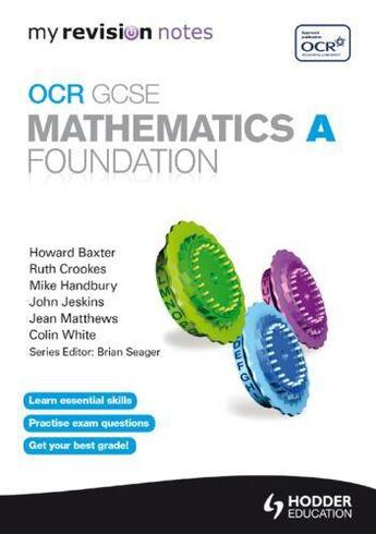 Couverture du livre « My Revision Notes: OCR GCSE Specification A Maths Foundation » de Handbury Mike aux éditions Hodder Education Digital