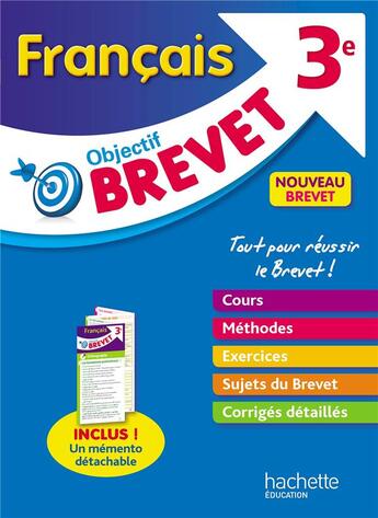 Couverture du livre « Objectif brevet francais » de Lisle Isabelle aux éditions Hachette Education