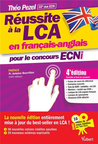 Couverture du livre « Réussite à la LCA en français-anglais pour le concours ECNi (4e édition) » de Theo Pezel aux éditions Vuibert