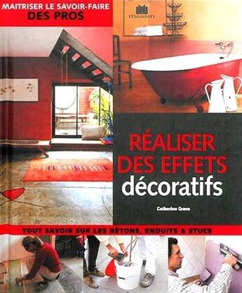 Couverture du livre « Réaliser des effets décoratifs » de  aux éditions Massin