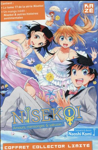 Couverture du livre « Nisekoi - amours, mensonges et yakusas ! : coffret : t.17 » de Naoshi Komi aux éditions Kaze