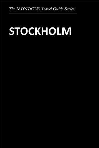 Couverture du livre « Monocle travel guide ; Stockholm » de  aux éditions Dgv