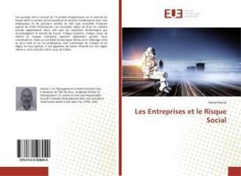 Couverture du livre « Les Entreprises et le Risque Social » de David Pereira aux éditions Editions Universitaires Europeennes