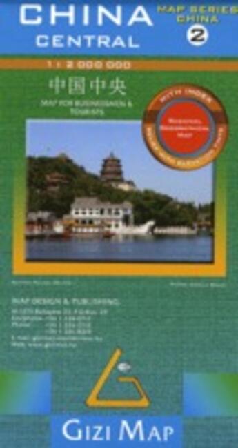 Couverture du livre « China central 2 1/2m (geographical) » de  aux éditions Gizimap