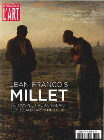 Couverture du livre « Dossier de l'art n 253 jean francois millet octobre 2017 » de  aux éditions Faton Revue