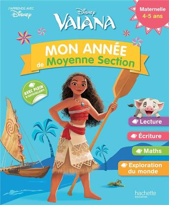 Couverture du livre « Vaiana mon annee de ms (4-5 ans) » de  aux éditions Hachette Education