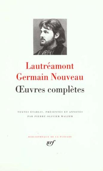 Couverture du livre « Oeuvres completes » de Lautreamont et Nouveau Germain aux éditions Gallimard