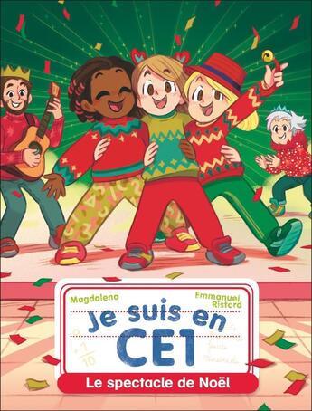 Couverture du livre « Je suis en CE1 : Je suis en CE1 - Le spectacle de Noël » de Emmanuel Ristord et Magdalena aux éditions Pere Castor