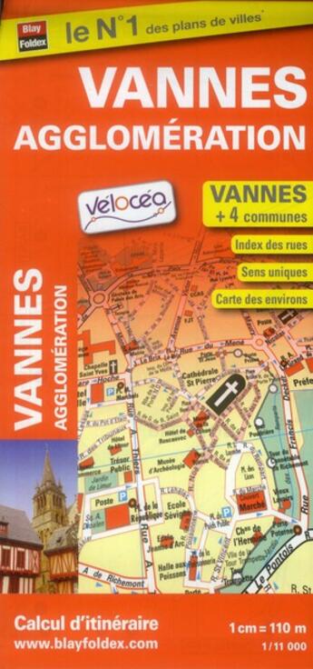 Couverture du livre « Vannes ; agglomération » de  aux éditions Blay Foldex