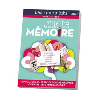 Couverture du livre « Jeux de mémoire 2017 » de Marianne Lecerf aux éditions Editions 365