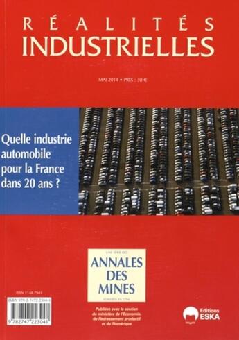 Couverture du livre « Quelle industrie automobile pour la France dans 20 ans ? » de Pascal Faure aux éditions Eska