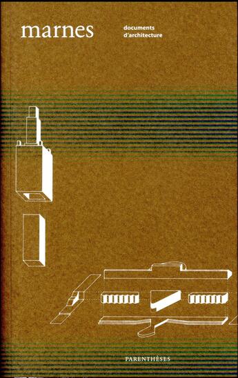 Couverture du livre « Marnes 4 ; documents d'architecte » de  aux éditions Parentheses