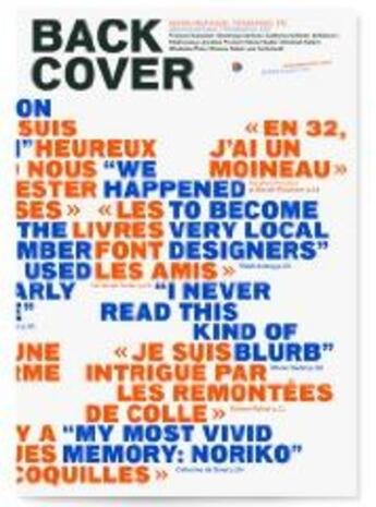 Couverture du livre « Back cover t.2 ; design graphique, typographie » de  aux éditions Editions B42