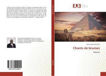 Couverture du livre « Chants de brumes - poemes » de Kama-Sywor Kamanda aux éditions Editions Universitaires Europeennes