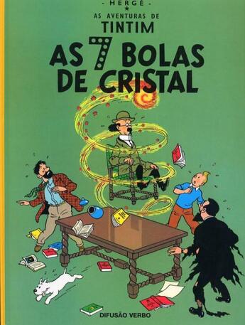 Couverture du livre « As aventuras de Tintim t.13 ; as 7 bolas de cristal » de Herge aux éditions Casterman