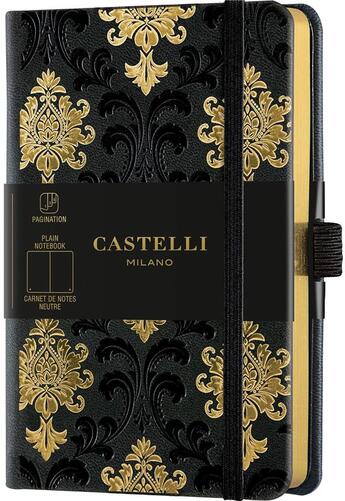 Couverture du livre « Carnet copper and gold poche uni baroque gold » de Castelli aux éditions Castelli Milano