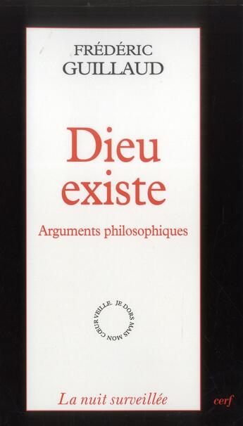 Couverture du livre « Dieu existe » de Frederic Guillaud aux éditions Cerf