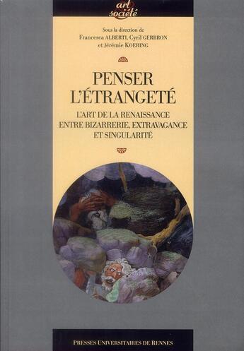 Couverture du livre « Penser l'étrangeté » de  aux éditions Pu De Rennes