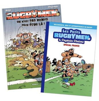 Couverture du livre « Les rugbymen Tome 3 : on n'est pas venus pour être là ! » de Beka et Poupard aux éditions Bamboo