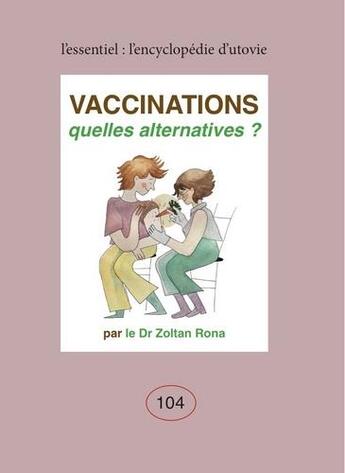 Couverture du livre « Vaccinations » de Rona Zoltan aux éditions Utovie