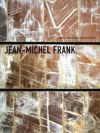 Couverture du livre « Jean-michel frank » de Martin-Vivier P-E. aux éditions Norma