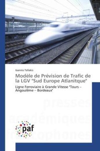 Couverture du livre « Modèle de Prévision de Trafic de la LGV 