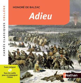 Couverture du livre « Adieu » de Honoré De Balzac aux éditions Nathan