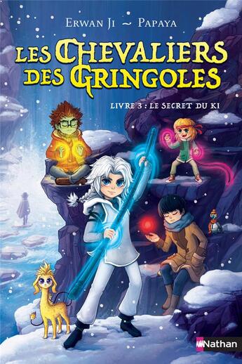 Couverture du livre « Les chevaliers des Gringoles Tome 3 : les secrets du ki » de Papaya et Erwan Ji aux éditions Nathan