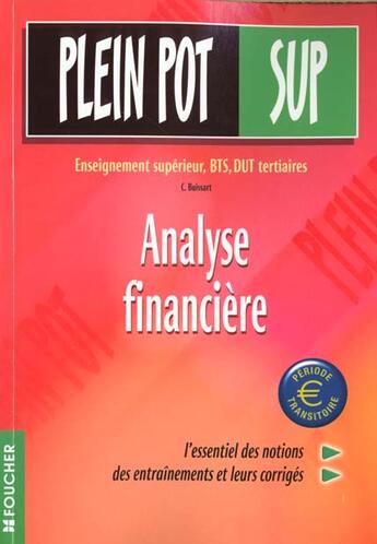 Couverture du livre « Analyse Financiere Bts T.30 » de Buissart aux éditions Foucher